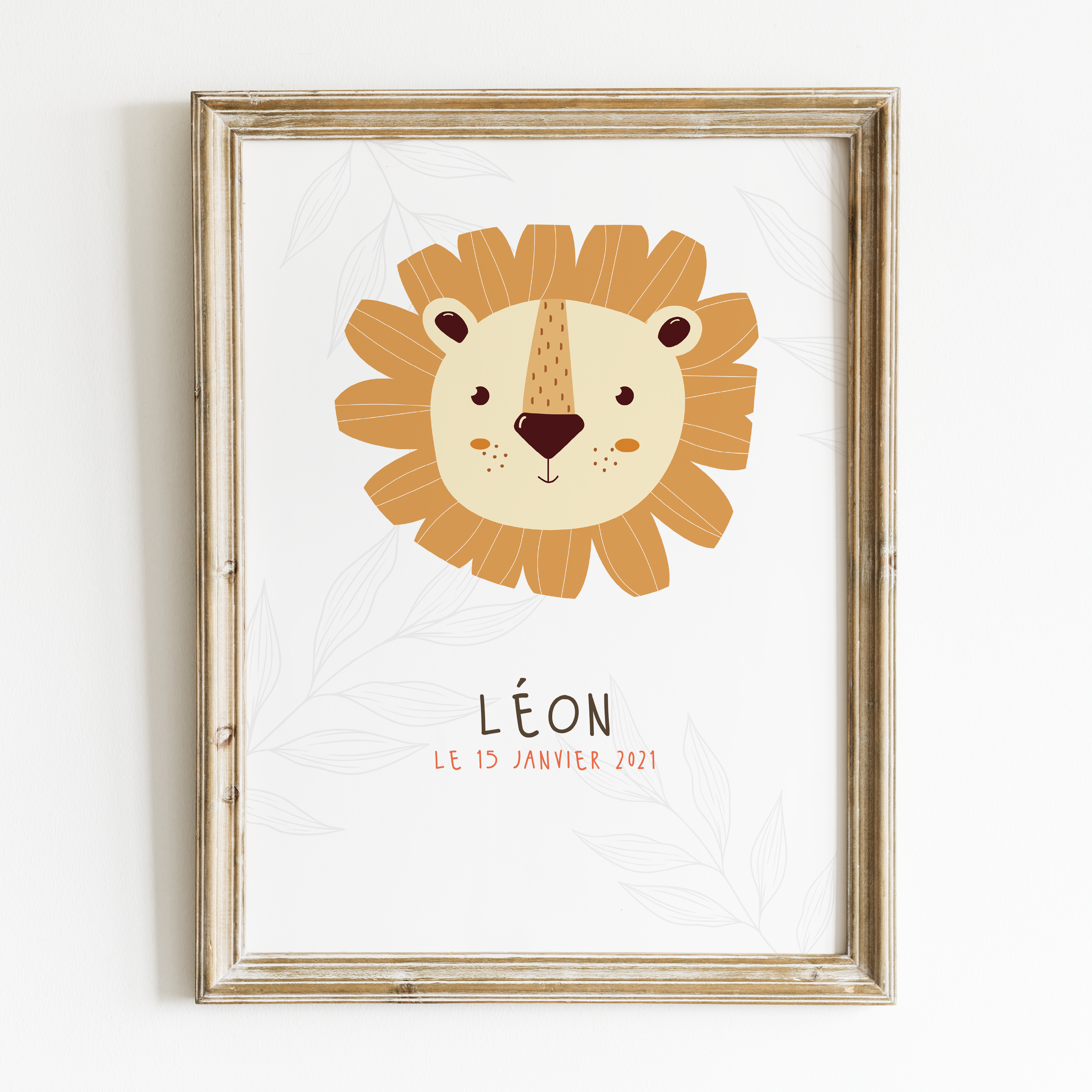 affiche-lion-personnalisée