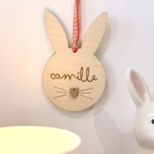 lapin à suspendre | prénom