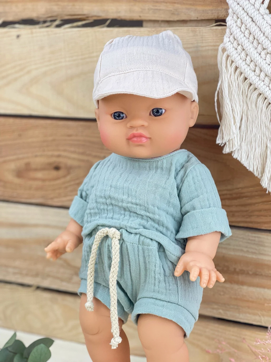 ensemble-bleu-menthe-vetement-poupee-minikane-gordis