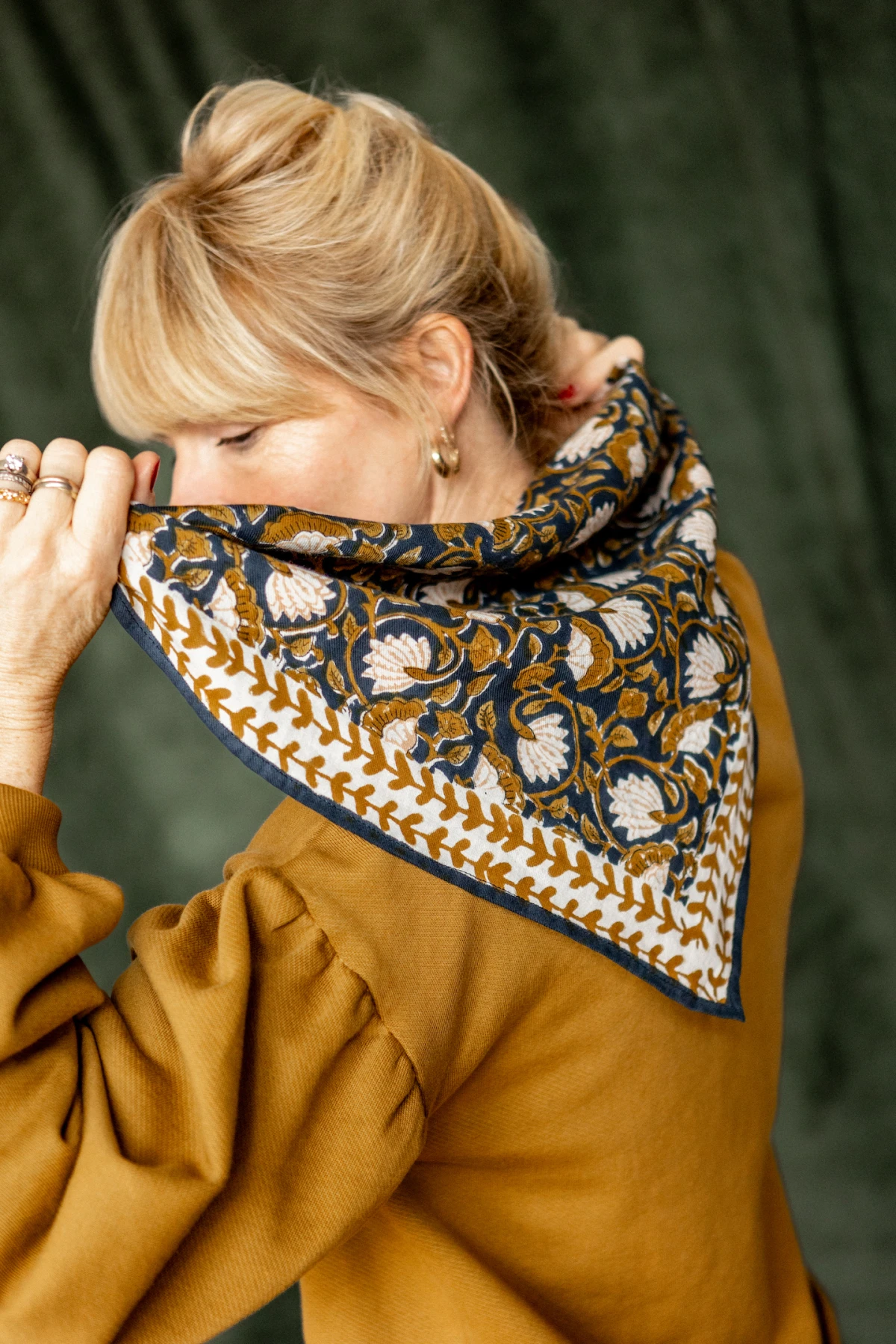 Foulard Manika Tulipe | Orage – Image 3