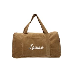 Sac week-end | Velours marron clair