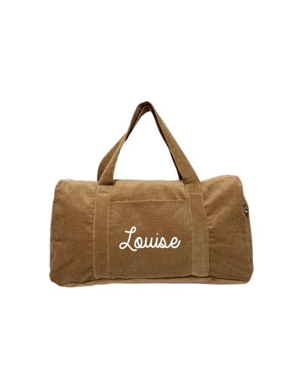 Sac week-end | Velours marron clair