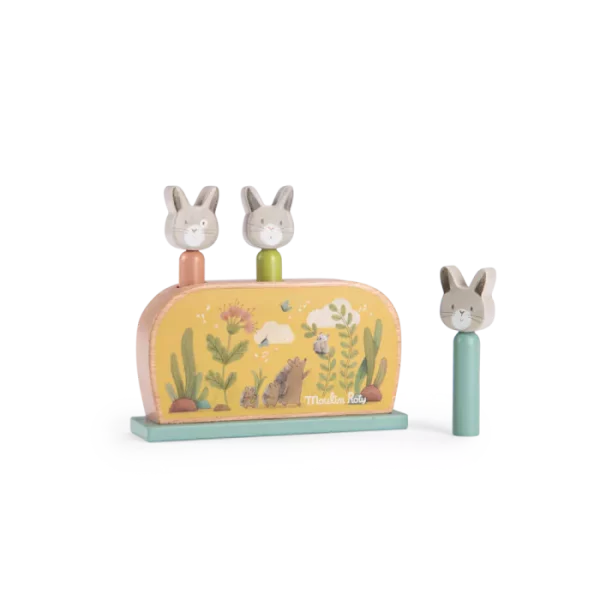 jouet-pop-up-en-bois-trois-petits-lapins-moulin-roty