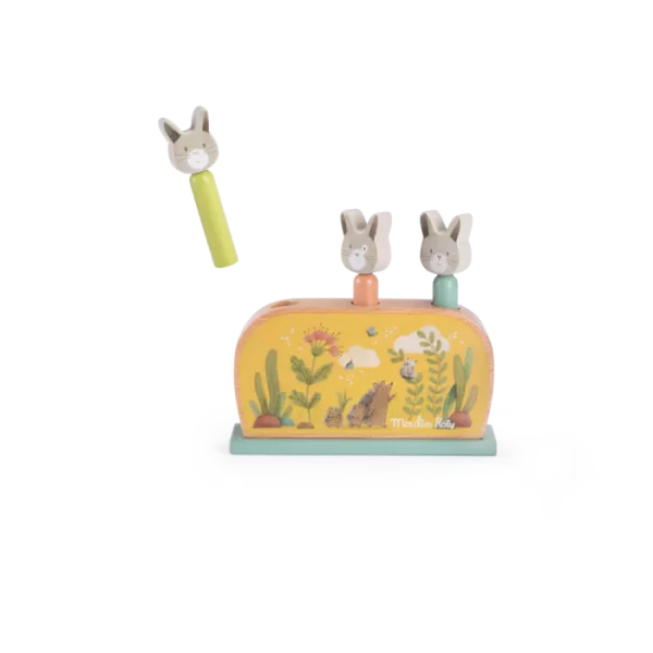 jouet-pop-up-en-bois-trois-petits-lapins-moulin-roty