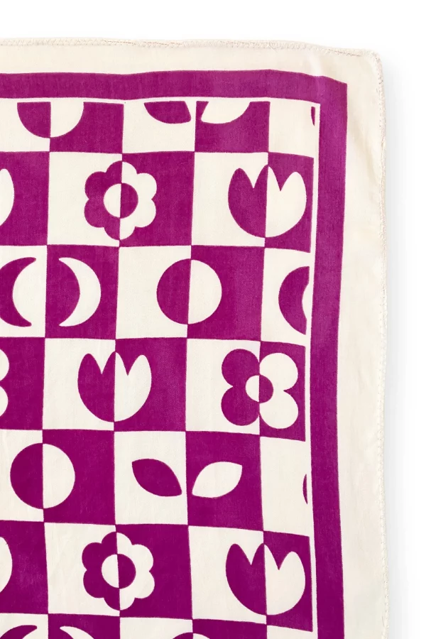 small-foulard-vanika-damier-fuchsia-apaches