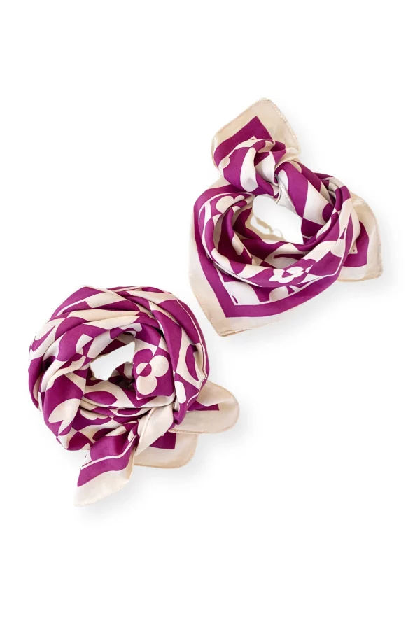small-foulard-vanika-damier-fuchsia-apaches