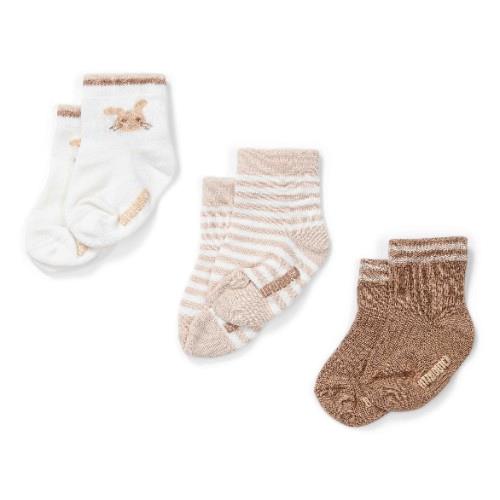 3-chaussettes-de-pack-sable-newborn-naturals-baby-bunny-little-dutch