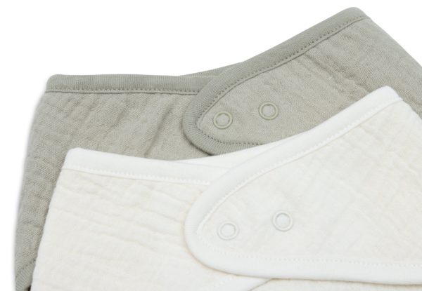 Bavoir-Bandana-olive-green-oatmeal-jollein_1