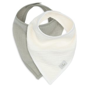 Bavoir-Bandana-olive-green-oatmeal-jollein_1