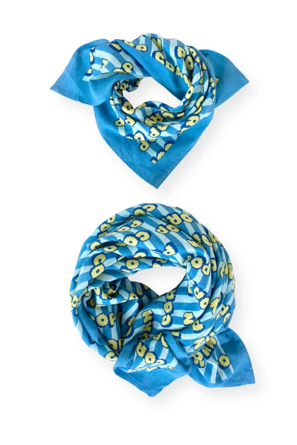 Foulard Latika Pop Corn | Ocean – Image 5