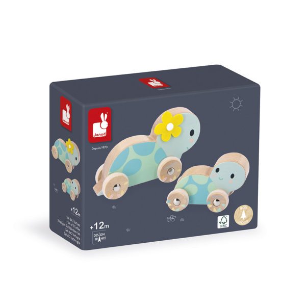 set-de-2-tortues-a-pousser-pure-janod