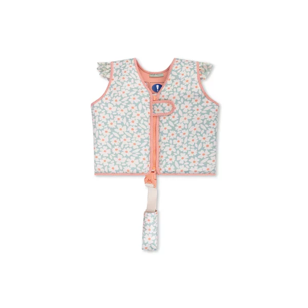 gilet-natation-fleuri-vert-swim-essentials