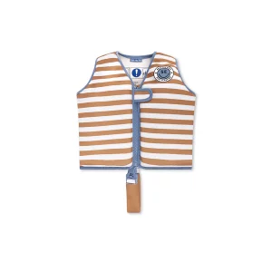 gilet-natation-rayures-marron-swim-essentials