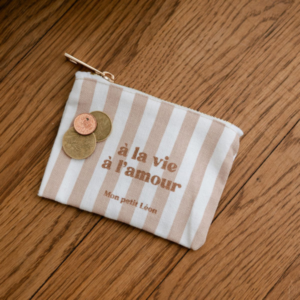 porte-monnaie-rayé-beige-a-la-vie-l-amour-mon-petit-leon