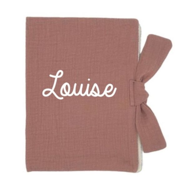 protege-carnet-de-sante-vieux-rose-double-gaze