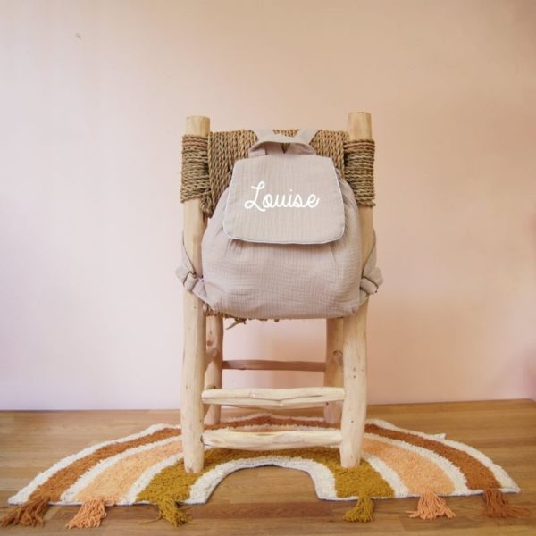 Sac à dos | Double gaze beige – Image 5
