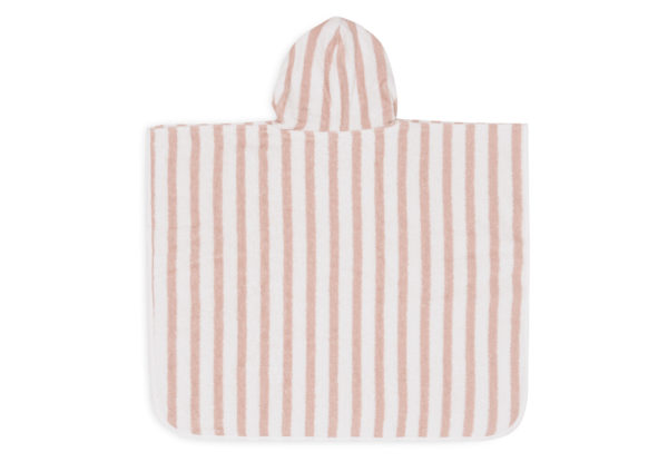 Poncho de bain Éponge Stripe wild rose jollein