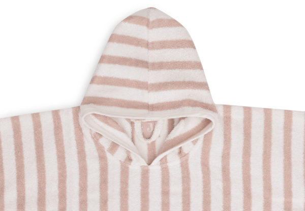 Poncho de bain Éponge Stripe wild rose jollein