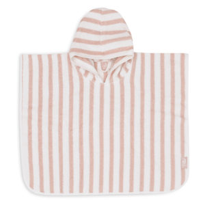 Poncho de bain Éponge Stripe wild rose jollein