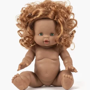 minikane poupee gordis 34cm juliette peau indienne rousse boucles aux yeux verts juliette