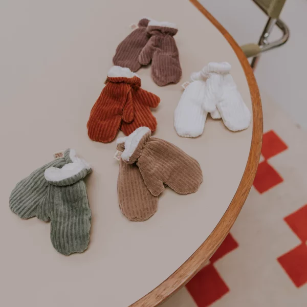 Moufles | velours kaki – Image 3