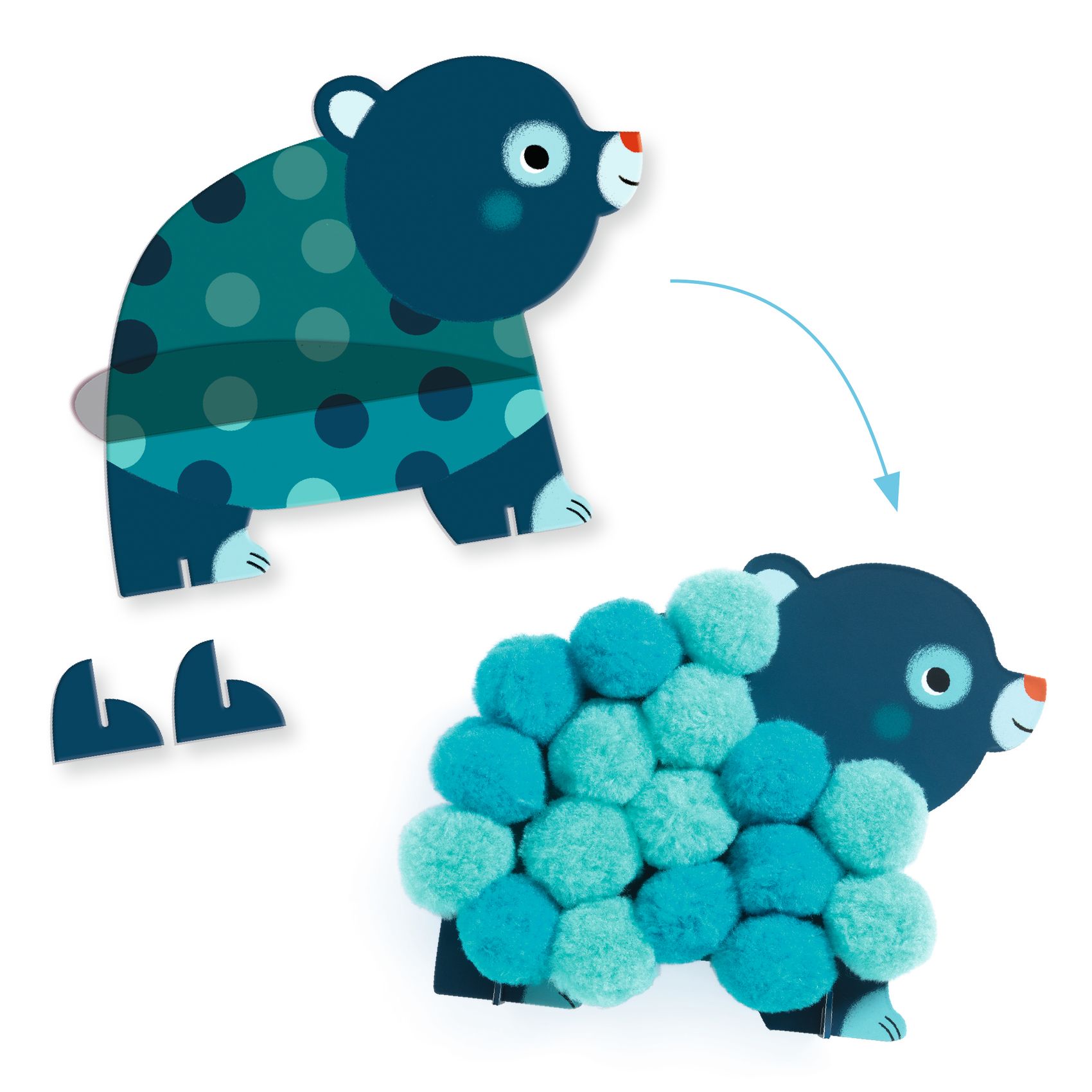 collage-pompons-animaux-et-ronds-pompons-djeco