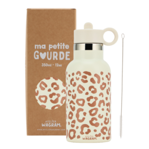 gourde-acier-inoxydable-creme-leopard-atelier-wagram-350-ml