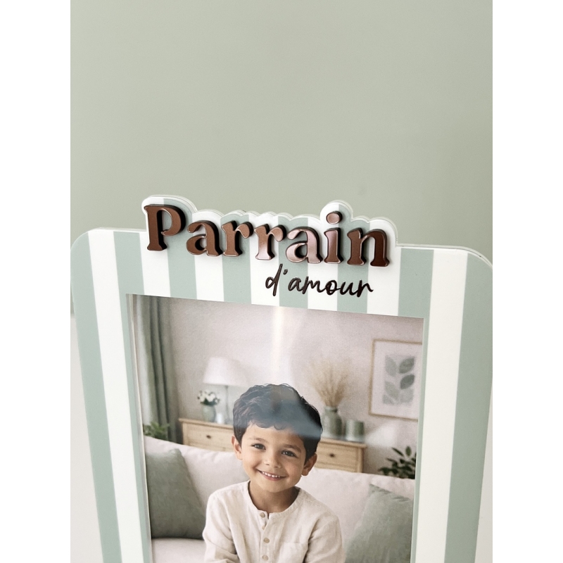 cadre-photo-rayures-sauge-parrain-d-amour-print-your-love