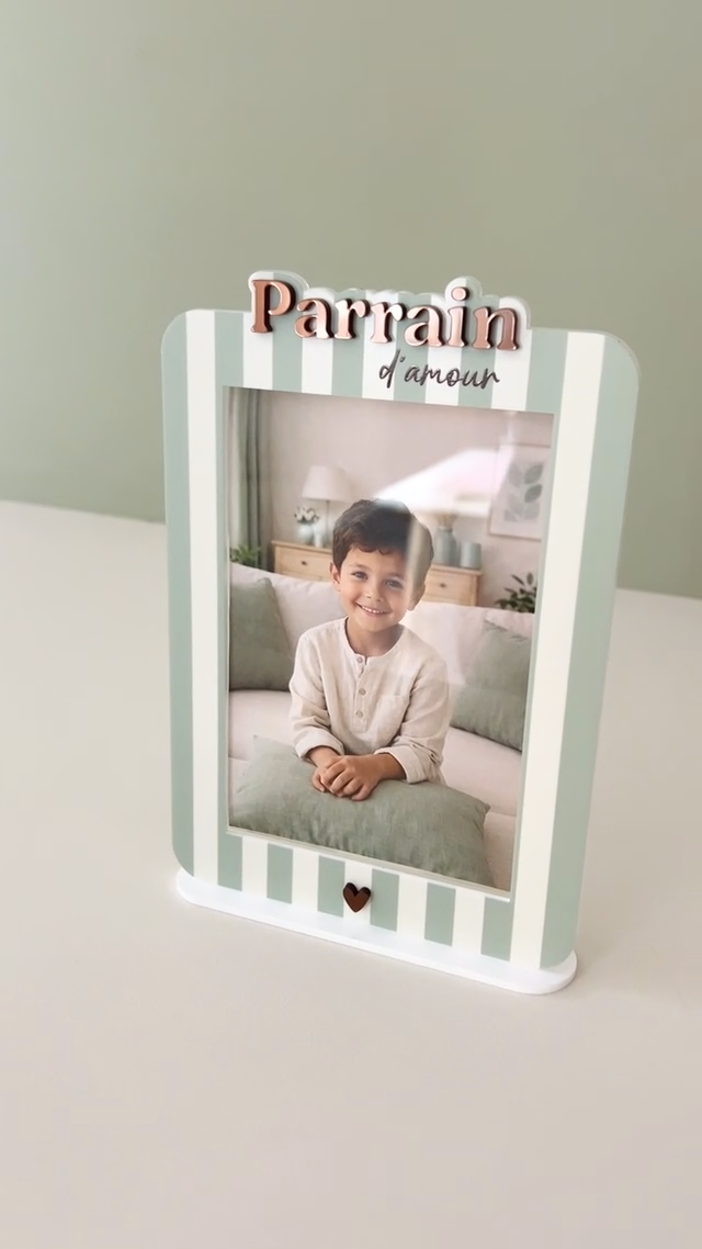 cadre-photo-rayures-sauge-parrain-d-amour-print-your-love