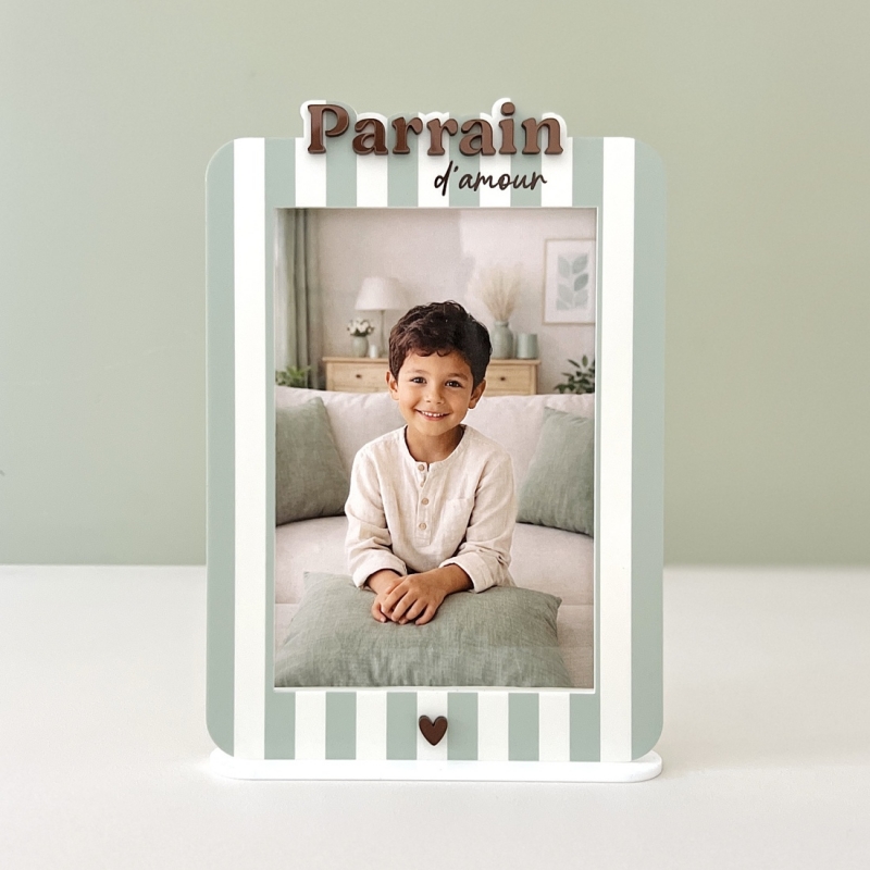 cadre-photo-rayures-sauge-parrain-d-amour-print-your-love