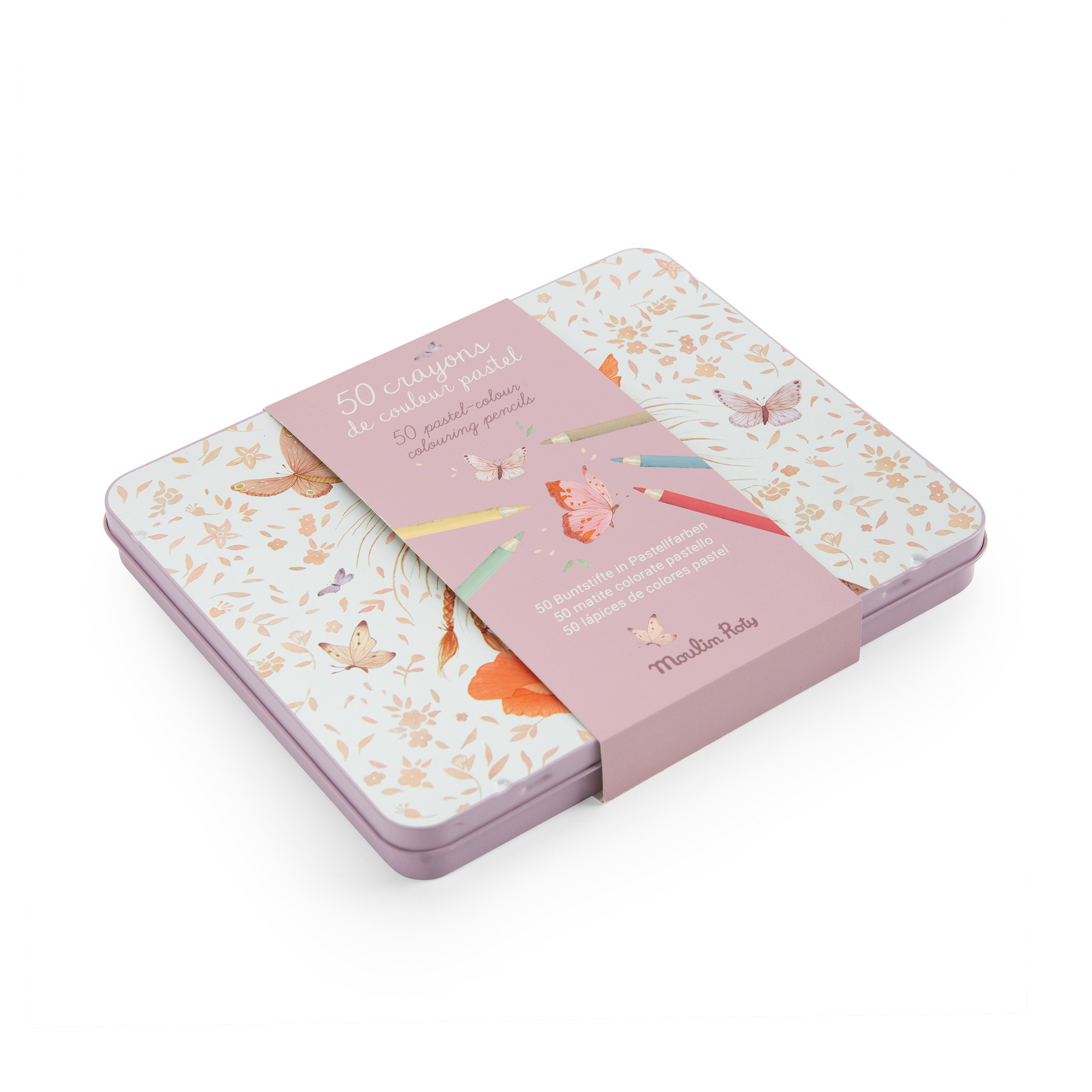 Boite-metal-50-crayons-pastels-Les-Rosalies-moulin-roty
