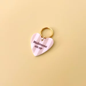 porte-cles-rayures-maitresse-en-or-print-your-love