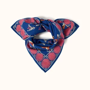 small-foulard-manika-cerisier-solo-el-sol-bleu-royal-apaches