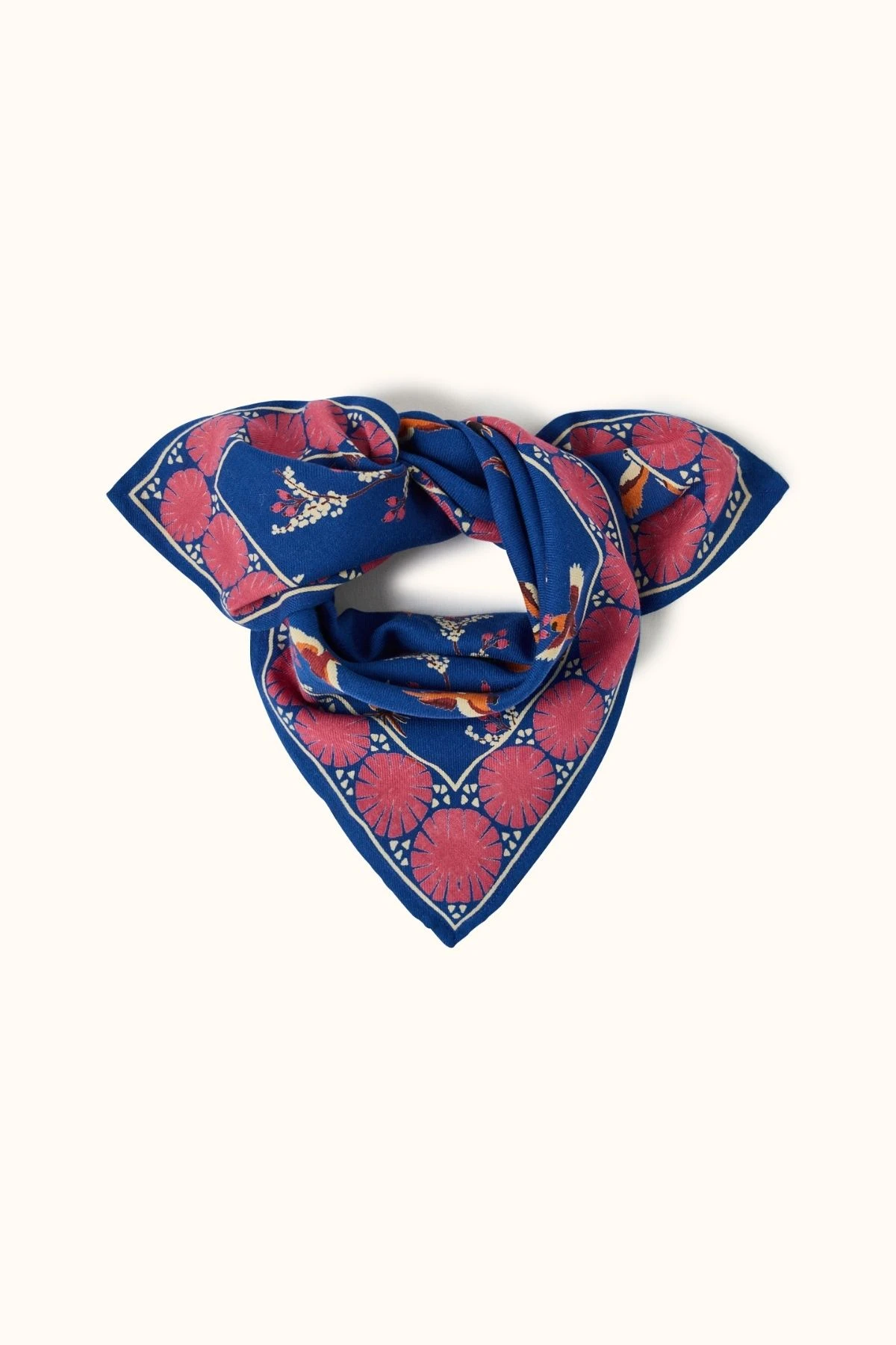 small-foulard-manika-cerisier-solo-el-sol-bleu-royal-apaches