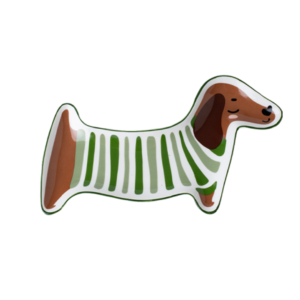 coupelle-chien-rayure-vert-teckel