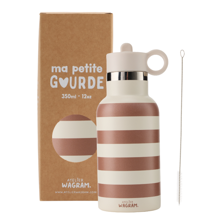 gourde-acier-inoxydable-rayures-marron-atelier-wagram