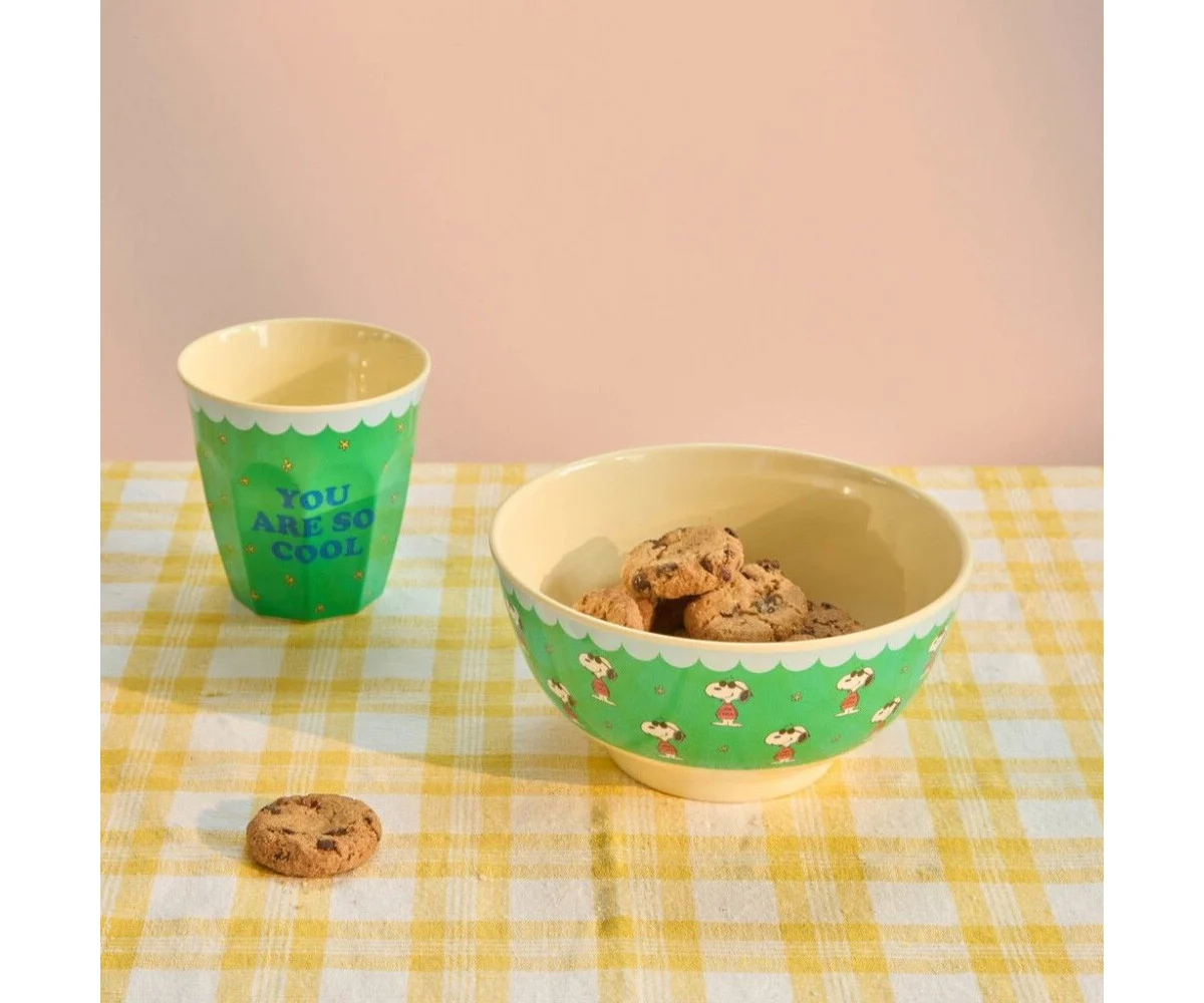 gobelet-en-melamine-snoopy-green-rice
